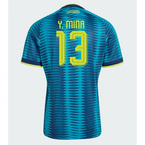 Billige Fotballdrakt Colombia Yerry Mina #13 Replika Bortedrakt VM 2026 Kortermet Billige Fotballdrakt Colombia Yerry Mina #13 Replika Bortedrakt VM 2026 Kortermet